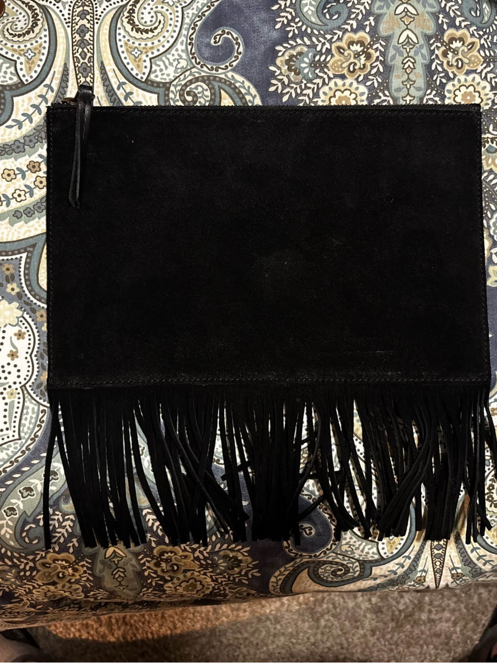 Madewell fringe clutch